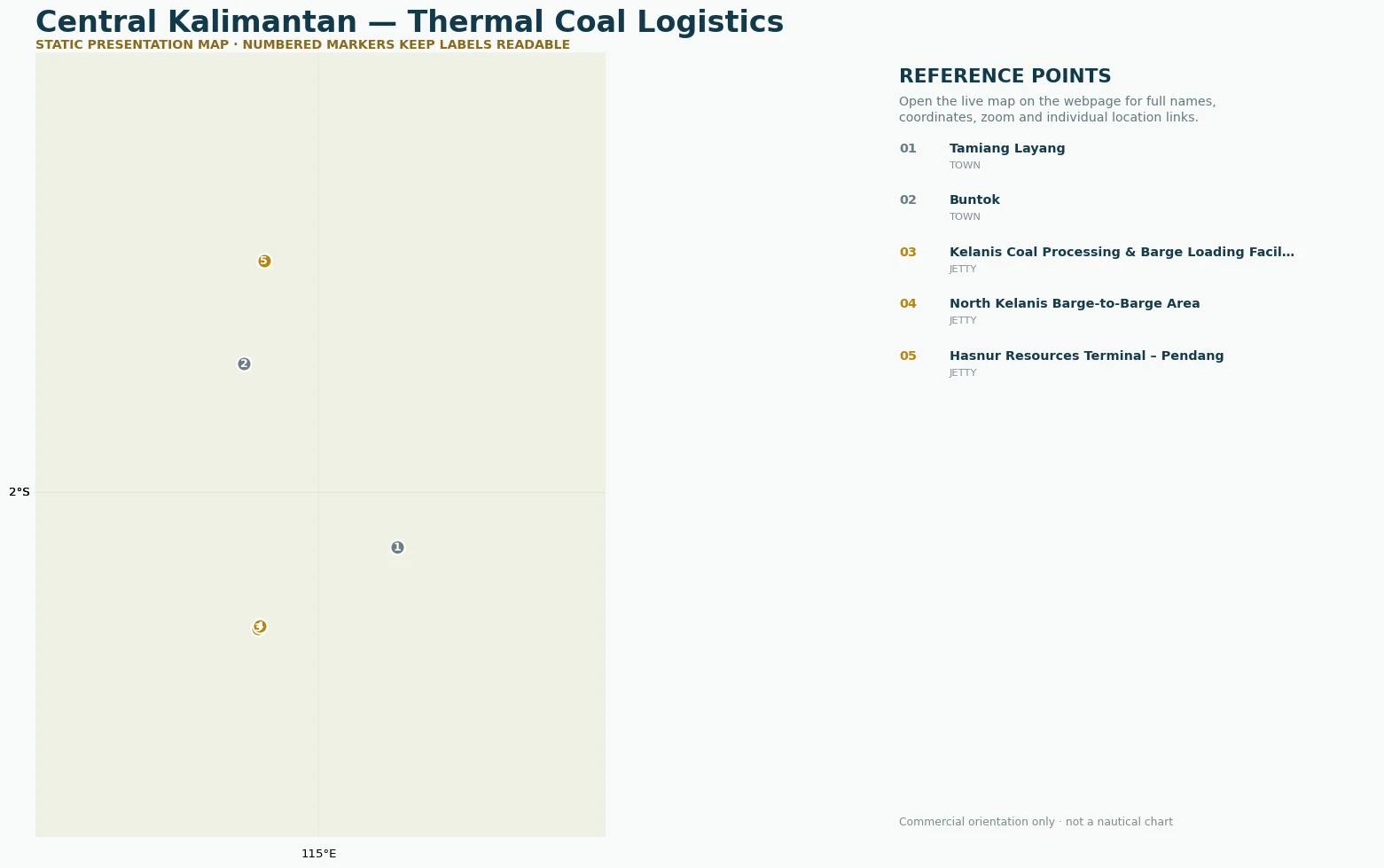 Central Kalimantan thermal coal atlas